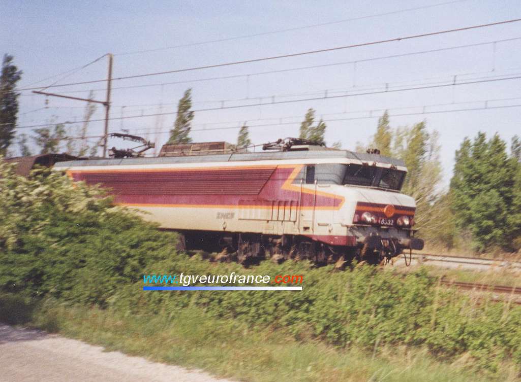 Une locomotive CC6500 Alsthom quelques mois avant sa radiation