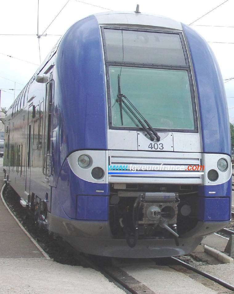 A TER 2N NG railcar operated by the SNCF company
