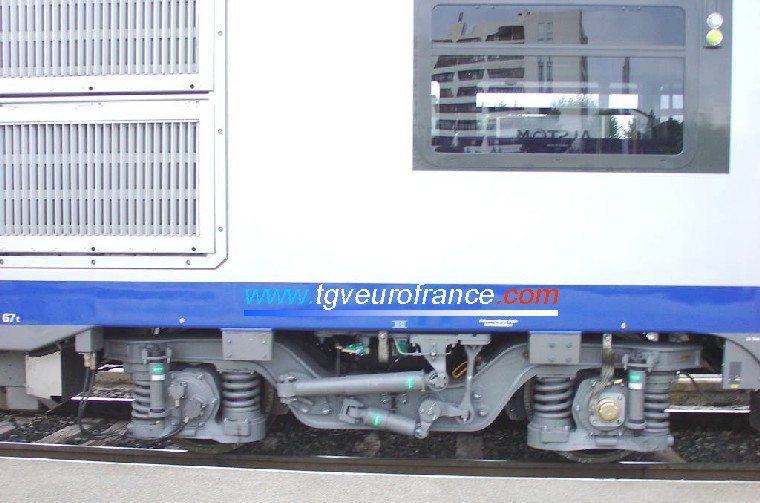 A bogie of the TER 2N NG railcar